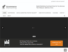Tablet Screenshot of ecommercemarketing.co.nz
